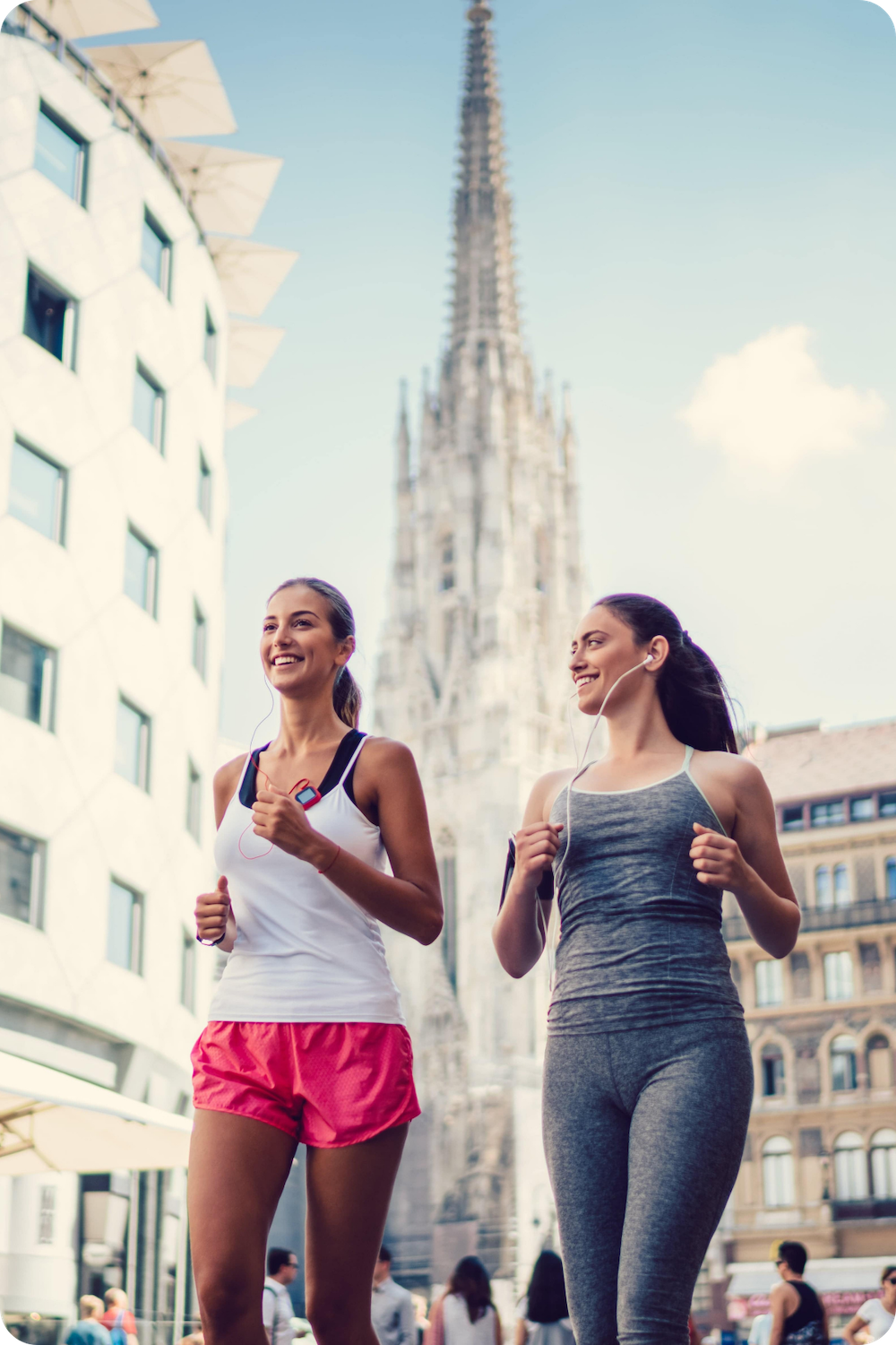 Läuferinnen Hochformat